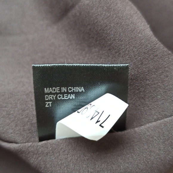 NWT Gianni Bini Brown Boho Long Sleeve Peasant Mini Dress - Picture 8 of 8